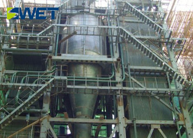 Biomass Fired Circulating Fluidized Boiler , Durable 25t /H Power Station Boiler